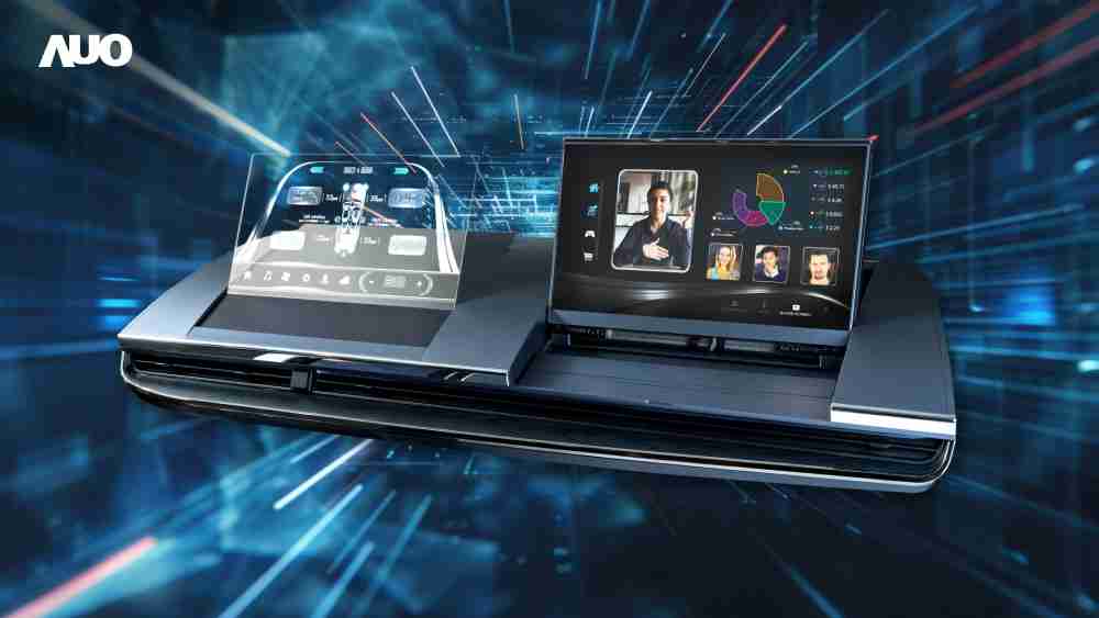 糖果派对Micro LED Display HMI解决方案打造透明Micro LED前座仪表，，，呈现信息并保留驾驶视野开阔；亦为副驾驶座乘客打造收放自如的Micro LED屏幕，，，在不影响显示质量的前提于显示区内建镜头，，让用户能与视讯对象直接眼神接触，，，，提供绝佳的双向沟通体验