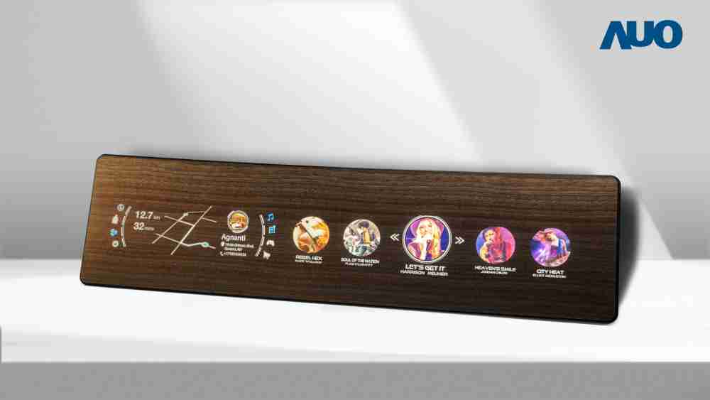 糖果派对研发全球最高穿透度达80%的AmLED木纹显示器，，，可于使用时呈现高亮度、、、、清晰可见的信息，，并在不使用时回归为单纯的饰板，，，，节能兼具美观