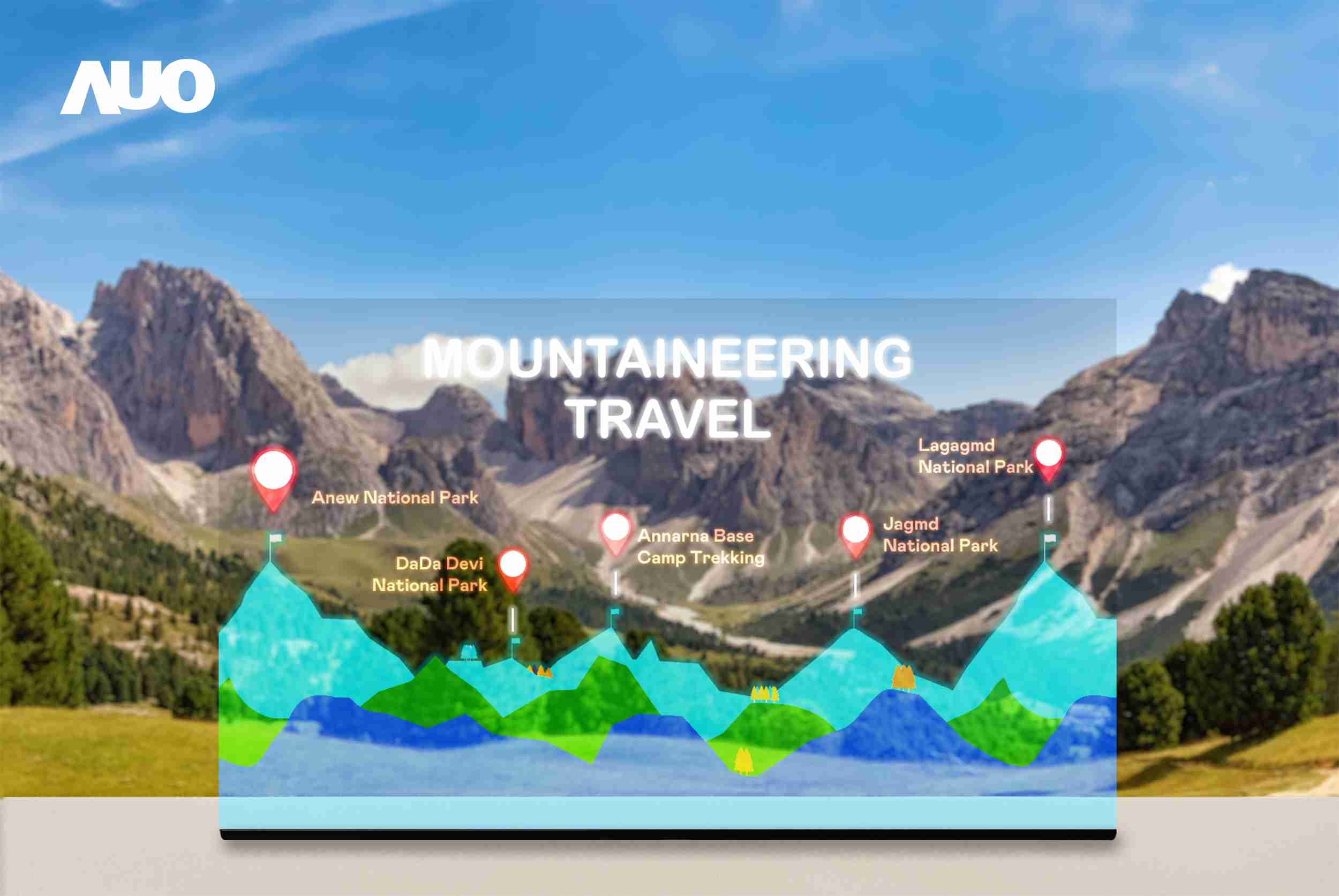 糖果派对展示全球单片尺寸最大(*)42吋透明Micro LED显示器拼接而成的〝64吋透明Micro LED显示器〞，，具备高透明度、、、、1,000 nits高亮度、、广色域、、、采用三边无边框的无缝拼接等多重特色，，，，呈现超高清、、、细腻画质而不遮挡后方视觉，，，，满足层峰需求，，可广泛运用于零售、、、艺术展览或商业空间等场域